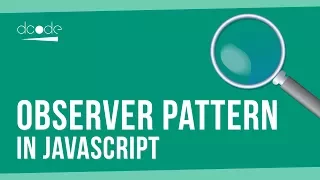 Observer Design Pattern in Javascript Design Patterns Tutorial