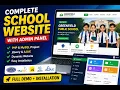 Complete School Website with Admin Panel PHP MySQL jQuery AJAX Project php mysql source code