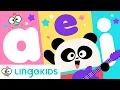 A-E-I-O-U VOWELS SONG Phonic Song for Kids Lingokids