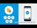 Text Recognizer using ML Kit on Android