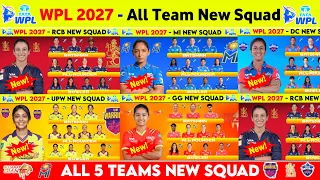 WPL 2027 All Team Squad - WPL All Team Squad 2027 | WPL 2027 Auction | WPL All Team New Squad 2027