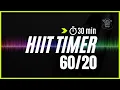 30 min Interval timer for a Cardio Workout - 60 sec work 20 sec rest Mix 63