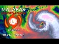 Powerful Typhoon Malakas to accelerate northeastwards - 8am JST April 13