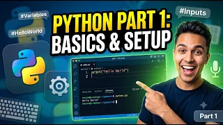 Python Tutorial Part 1 - Environment Setup Variables Data Types