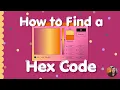 Using the Color Picker to find a Hex Code