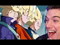 NEW LR Super Saiyan Goku Vegeta Trunks Super Attacks Reaction on Dokkan Battle