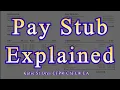 Pay Stub Pay Check - How to Understand Your Pay Stub Paycheck Explained Deep Dive Podcast