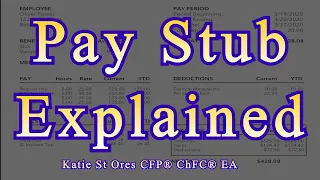 Pay Stub Pay Check - How to Understand Your Pay Stub Paycheck Explained Deep Dive Podcast