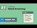 L27 - C program to check for Armstrong number