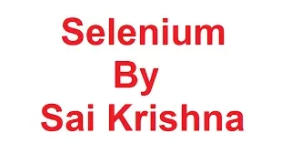 Selenium Session 2