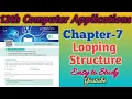 12th Computer Applications Chapter-7 Looping Structure For Loop For Each While Do While Loop