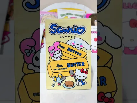DIY Sanrio Butter Squishy 🧈💛🥞 #shorts #papercraft #sanrio #buttersquishy
