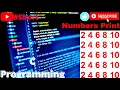 Pattern Print 22 Numbers Pattern Printing in C C programming Tutorial Coding 2021