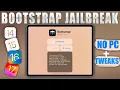 Installing Bootstrap iOS with RootHide Rootless Jailbreak Tweaks iOS 14 to iOS 17
