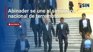 Abinader se une al simulacro nacional de terremoto
