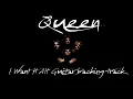 Queen - I Want It All Guitar Cover ) Guitar Backing Track with  Rhythm and vocal ) version 2.