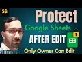 Google Sheets Protect Cell After Edit Google Sheets Lock Cell After Edit