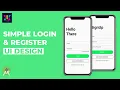 Android UI Design Tutorial Simple Login Register Screen UI Design UiUX Tutorial