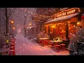 Download Lagu Relaxing Jazz Playlist for an Upbeat Mood ☕ Cafe on Small Winter Street and Soothing Piano Jazz ❄️
