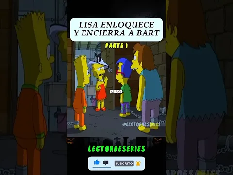 LISA EMCIERRA A BART Y SUS AMIGOS EN PRISION 🤣💀🙉 #viral #short #shortsfeed #viralvideo