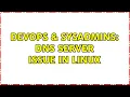 DevOps SysAdmins DNS Server Issue in Linux 3 Solutions