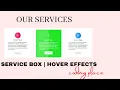 Service Box Hover Effects HTML CSS