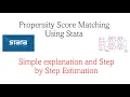 Propensity Score Matching using STATA Simple explanation and step by step estimation