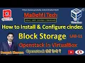 Lab 11 Install and configure openstack cinder