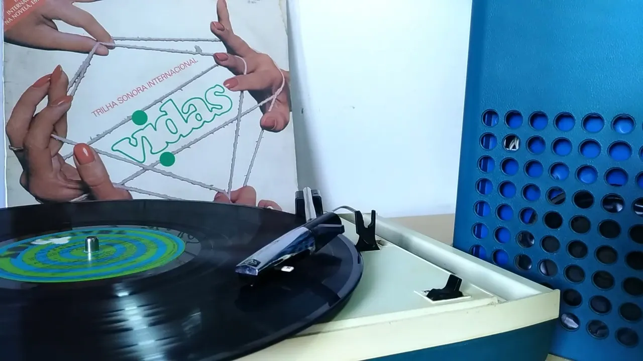 DUAS VIDAS (Vinil 1976) - Trilha Sonora Internacional / Vitrola Philips azul