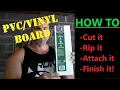 How to Use Cut and Install AZEK PVC BOARD - Complete Step by Step