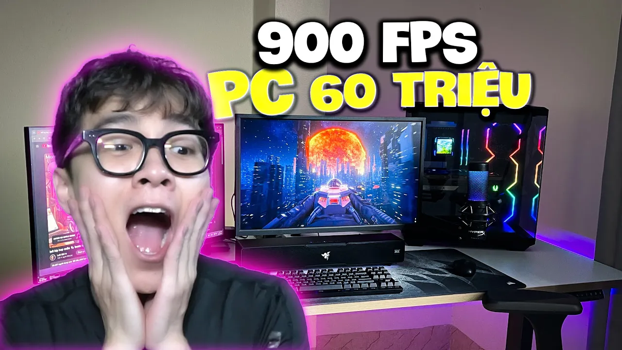 Outline Video Chơi Game 900 FPS Với Bộ PC 60 Triệu Mới