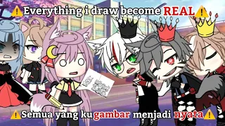 Everything I Draw Becomes ⚠️REAL⚠️ | FULL |Gacha Life | Gacha