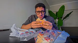 يوم كامل فطار من كل مطاعم جاد😳🙉 | مين فيهم الحقيقي🙊😮💨!!