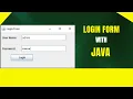 How to Create a Login Form in Java Step-by-Step Tutorial