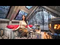 Download Lagu ☔RAINY CAMP IN A COZY, HOME-LIKE INFLATABLE TENT | SOUNDS OF NATURE