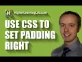 How To Use CSS padding-right