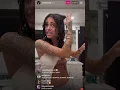 Malu Trevejo Instagram Live Malu Does Her Full Make Up And Hair Do On Live After Shower 31 01 23