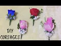 4 DIY Jamaican Style Corsages How to make a Corsage Graduation Corsages Boutonniere Bottonhole
