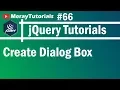 jQuery 66 - Create Dialog Box with jQuery