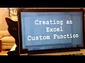 Creating an Excel Custom Function in the ScriptLab Add-in