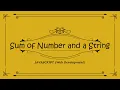 JavaScript Sum of Number and a String Web Development KC