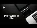PHP write to file