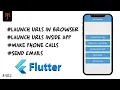 Flutter Tutorial - How To Use URL Launcher Open URL In Web Browser In App WebView