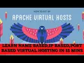 Configure Virtual Hosting in Apache web server Learn Name IP Port based Virtual Hosting in 15m