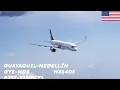 Flying from Ecuador to Medellin with the 757