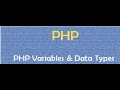 Part 4 PHP Data Types Variables