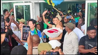 MAPOKEZI YA JIHAN HUYU APA MASTAA WAFURIKA ULINZI MKUBWA HAIJAWAHI TOKEA TAZAMA A-Z ILIVYOKUWA