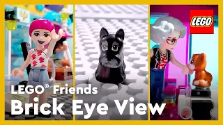 Exploring Main Street Building | LEGO® FRIENDS Brick Eye View #Shorts