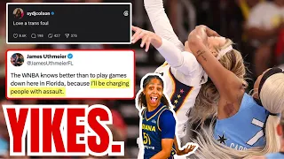 Sydney Colson CELEBRATES CLOTHESLINE on Sophie Cunningham Florida AG WARNS WNBA Dijonai Carrington