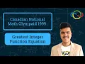 Greatest Integer Function Equation Canadian National Math Olympiad 1999 Problem 1 Cheenta